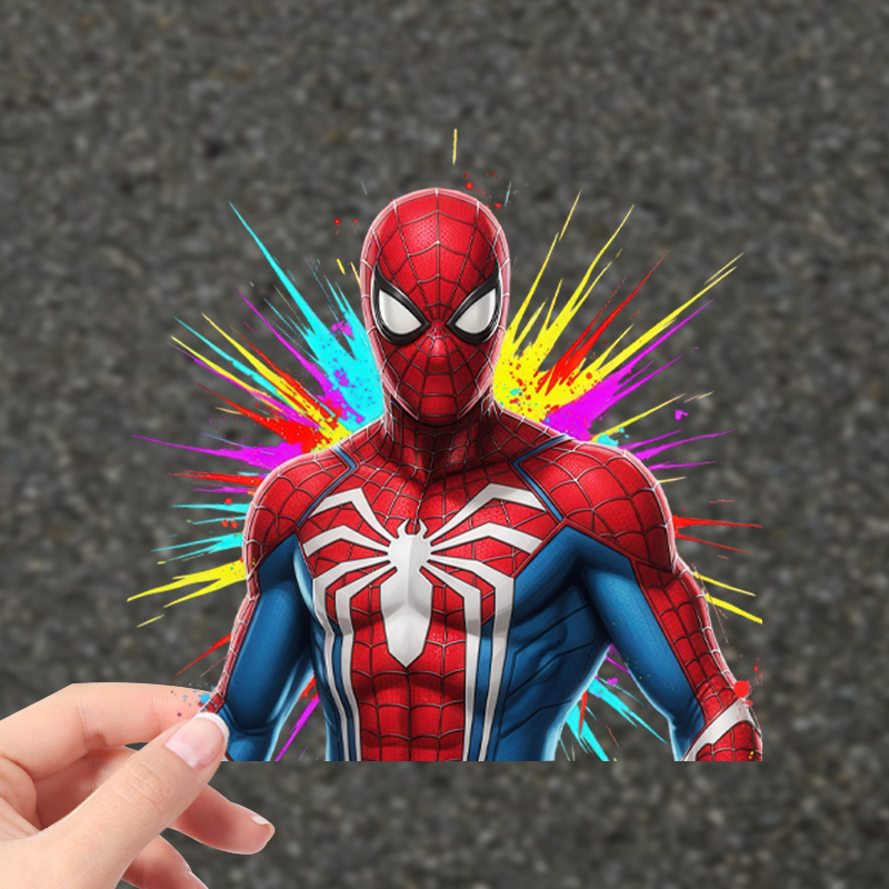 Weight Plate Bumper - Spider-Man Marvel Car Bumper Sticker Delicate
