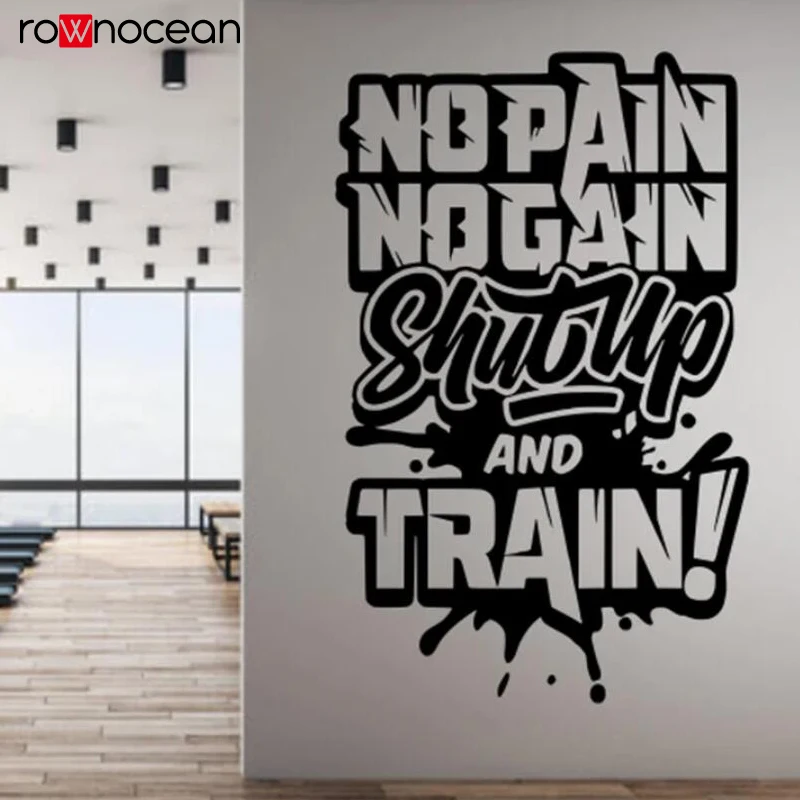 Home Gym Aesthetic - No Pain No Gain Train GYM