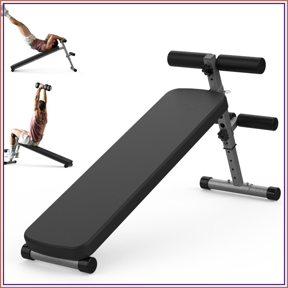 Home Gym Weights - Adjustable Sit Up Bench & Decline