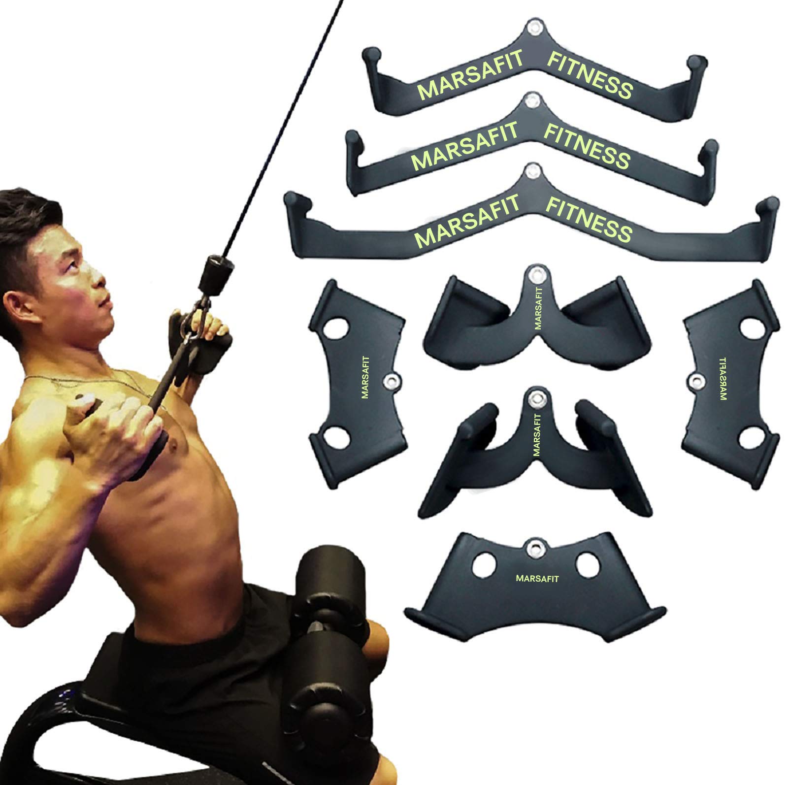 Home Gym Electric Machine - Lat Pull Down Bar Rowing Handle