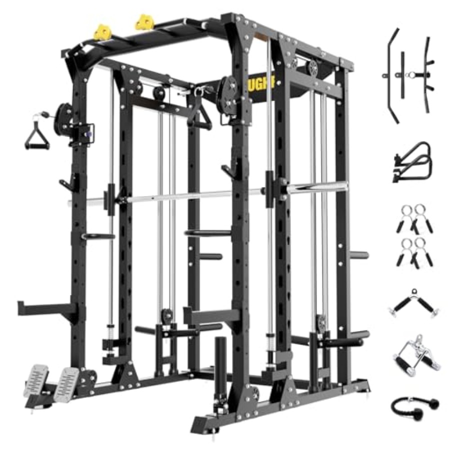 Home Gym Machine - F4 Smith Machine Power Cage with