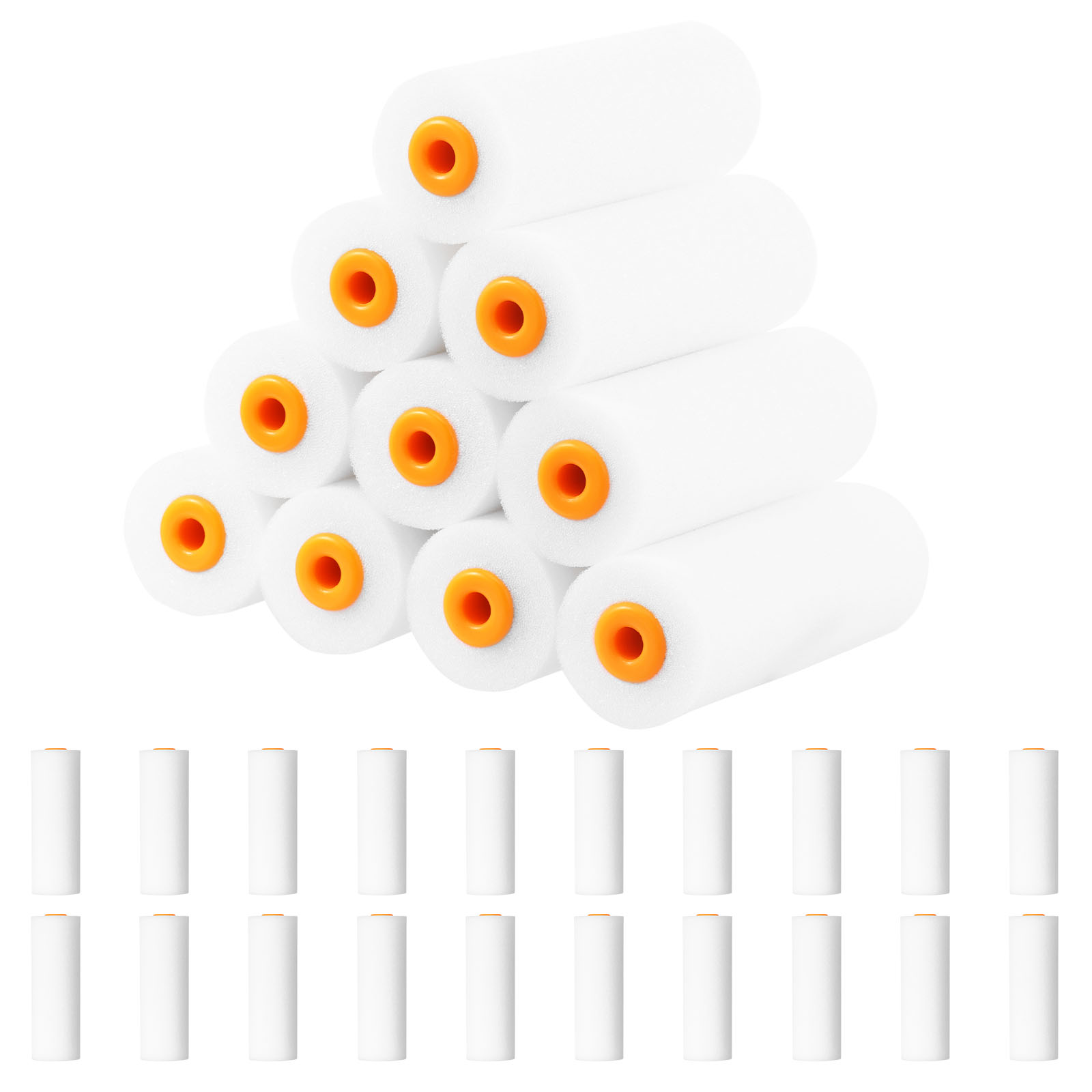 Foam Roller High Density - 30Pcs Foam Cupboard Paint Roller Cover