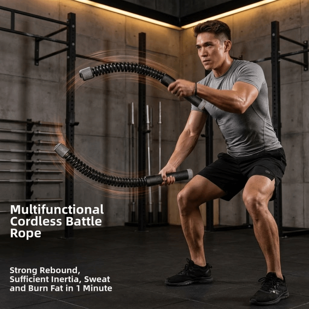 2pcs Non Slip Handle Cordless  - Battle Rope Heavy บทวิจารณ์และราคา
