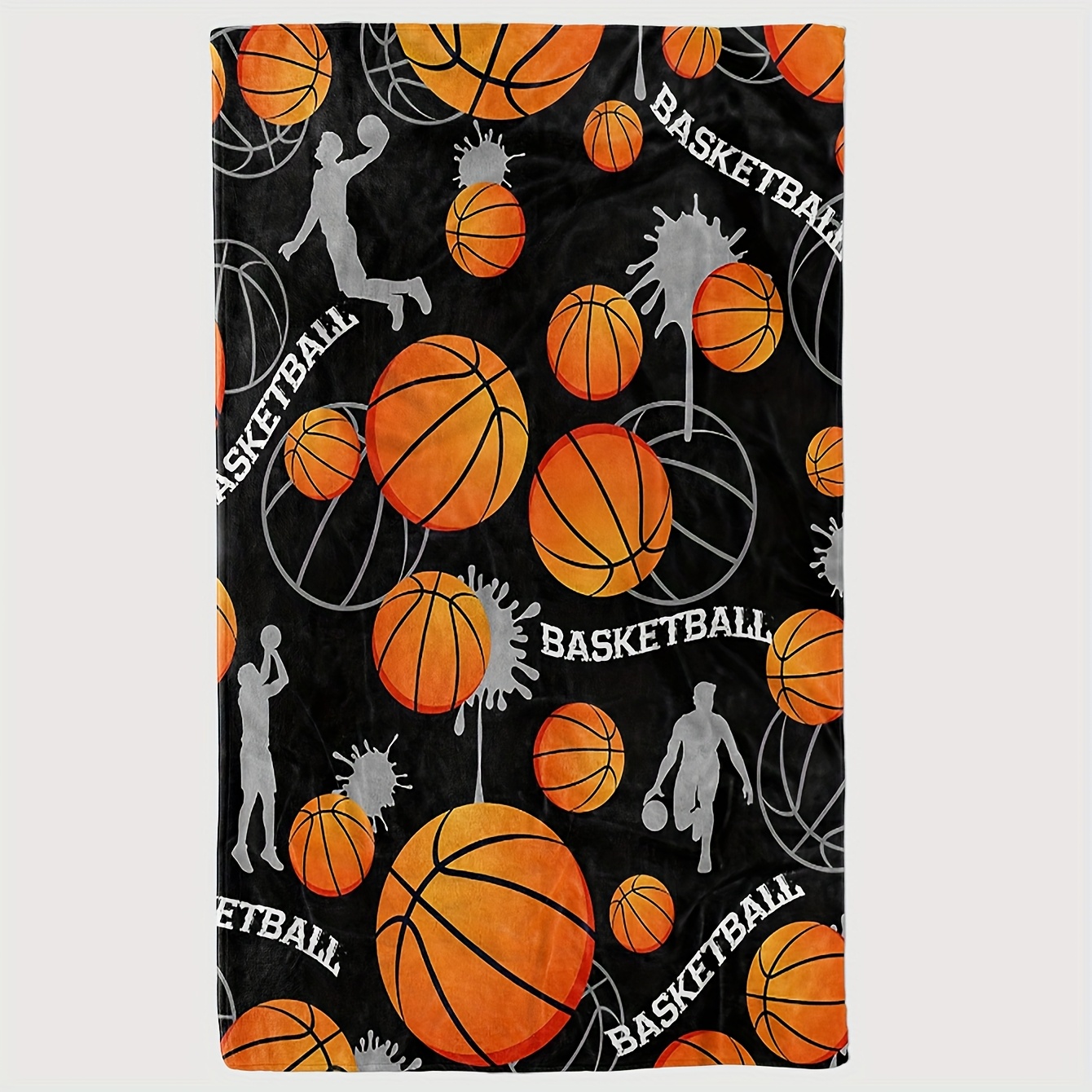 Basketball Flannel Throw Blank - Home Gym And Basketball Court บทวิจารณ์และราคา