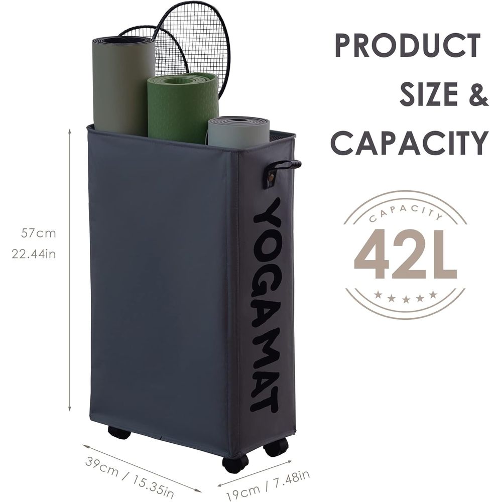 Portable Yoga Mat Storage Rack - Home Gym Yoga Mat Storage บทวิจารณ์และราคา