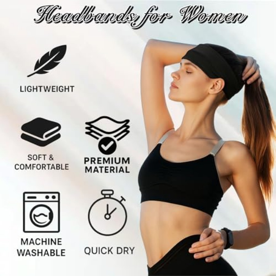 25 Pack Headbands for Women 25 - Home Gym Aesthetic บทวิจารณ์และราคา