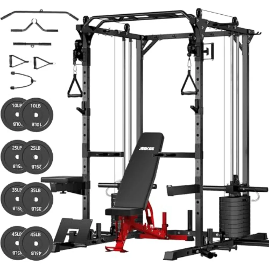 Home gym power cage with cable - Home Gym Weights บทวิจารณ์และราคา