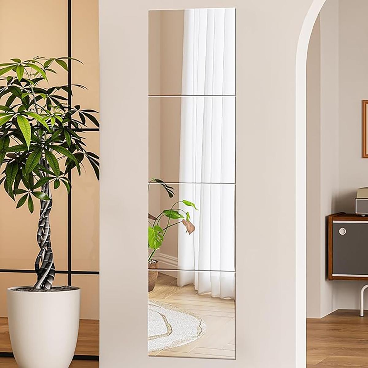 4Pcs Acrylic Mirror Wall Stick - Home Gym Aesthetic บทวิจารณ์และราคา