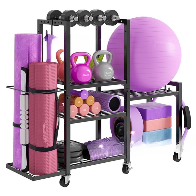 Cross-border dumbbell rack, yo - Home Gym Yoga Mat Storage บทวิจารณ์และราคา