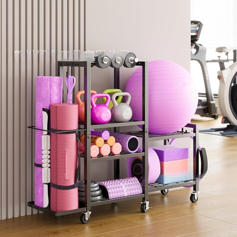 Cross-border dumbbell rack, yo - Home Gym Yoga Mat Storage บทวิจารณ์และราคา