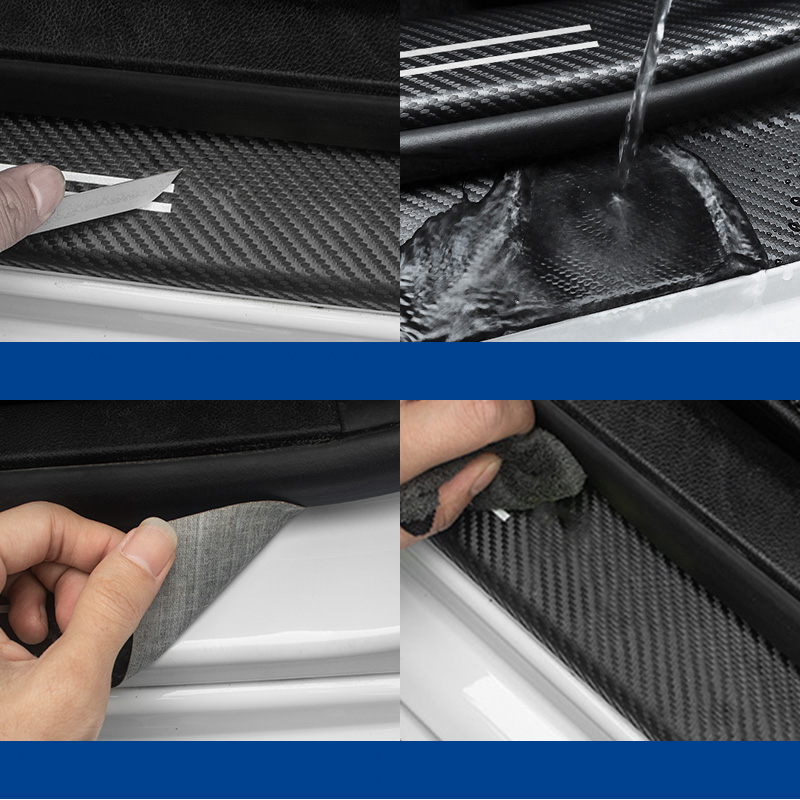 1/4/5/9Pcs Car Door  Carbon Fi - Weight Plate Bumper บทวิจารณ์และราคา