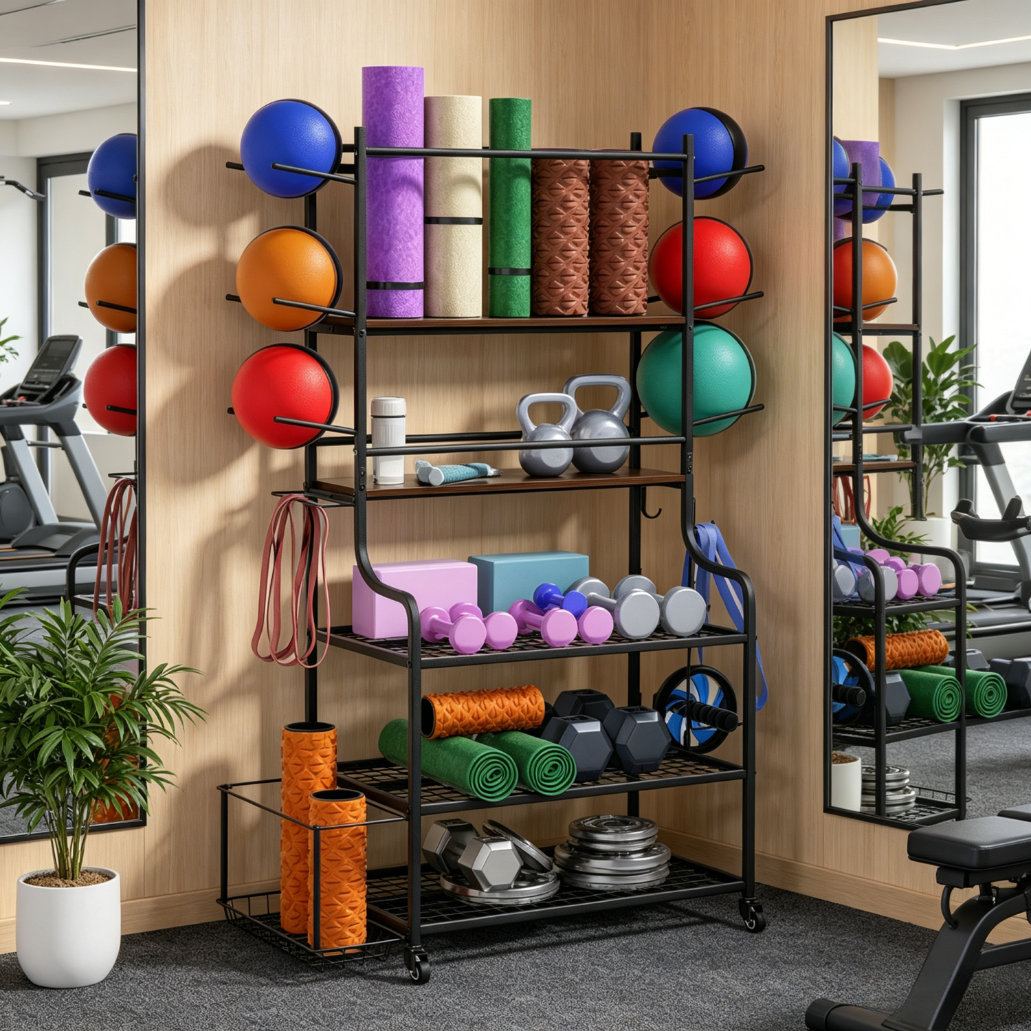 Yoga Mat Storage Rack Home Gym - Home Gym Yoga Mat Storage บทวิจารณ์และราคา