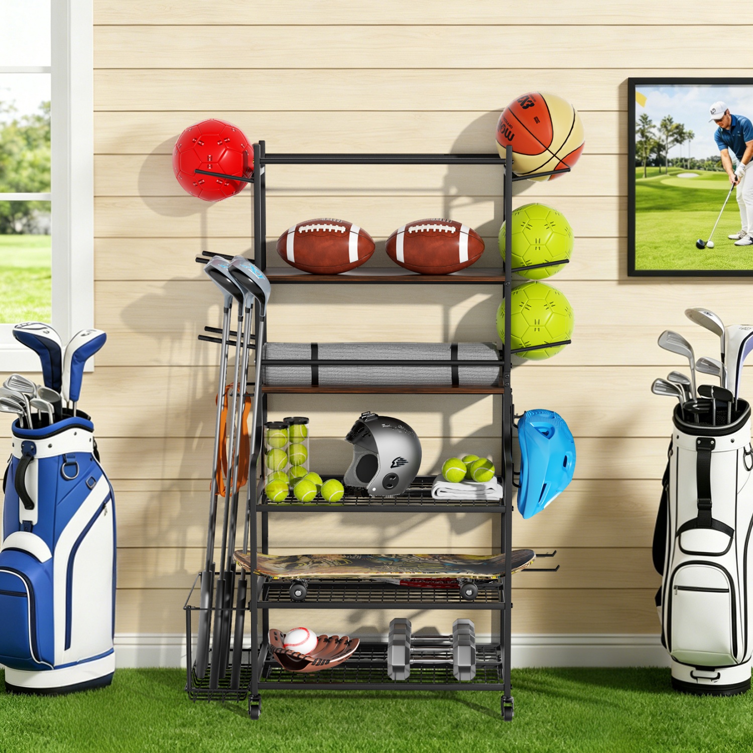 Yoga Mat Storage Rack Home Gym - Home Gym Yoga Mat Storage บทวิจารณ์และราคา
