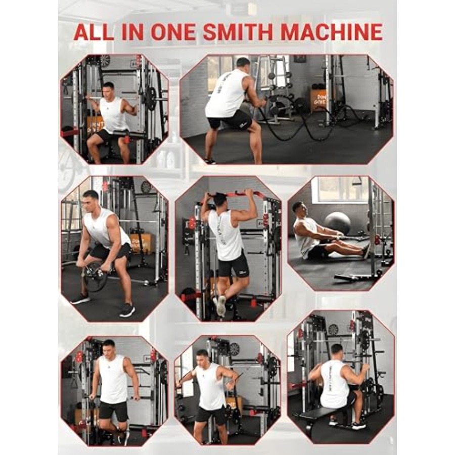 Smith Machine Home Gym All in  - Home Gym Machine บทวิจารณ์และราคา