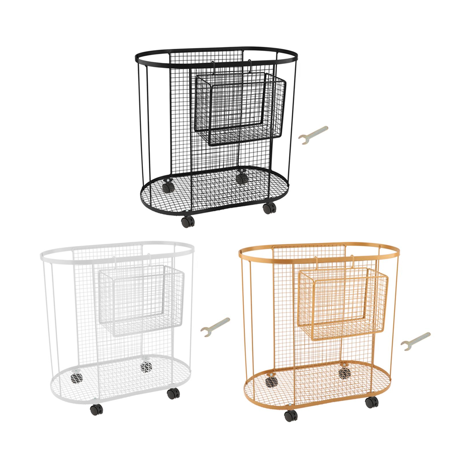 Metal Gym Organizer with Wheel - Home Gym Yoga Mat Storage บทวิจารณ์และราคา
