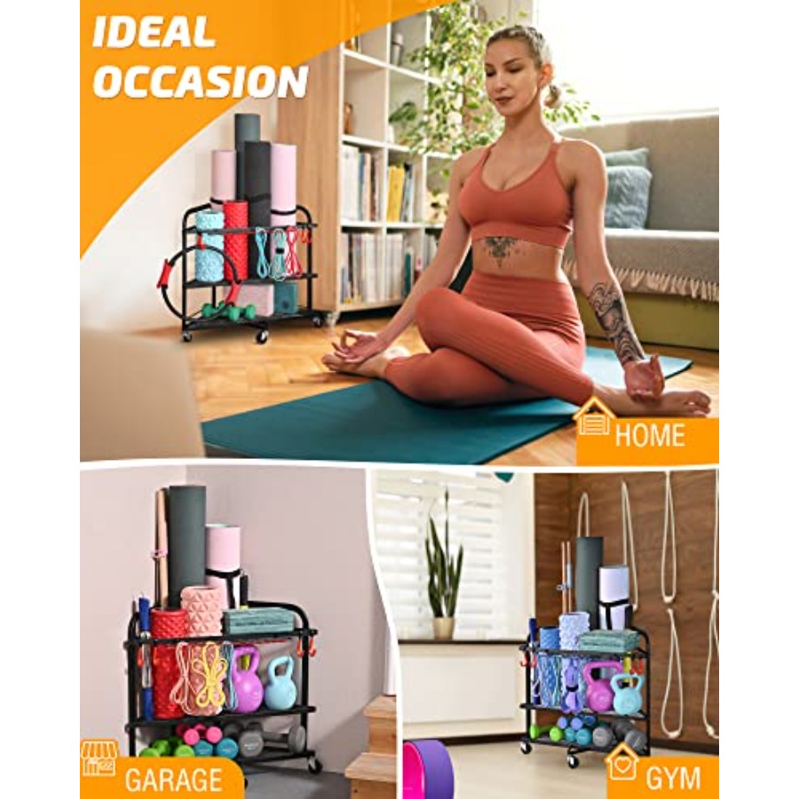 Weight Rack for Dumbbells Home - Home Gym Yoga Mat Storage บทวิจารณ์และราคา