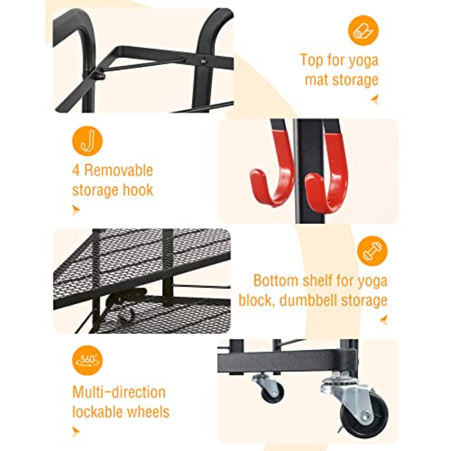 Weight Rack for Dumbbells Home - Home Gym Yoga Mat Storage บทวิจารณ์และราคา