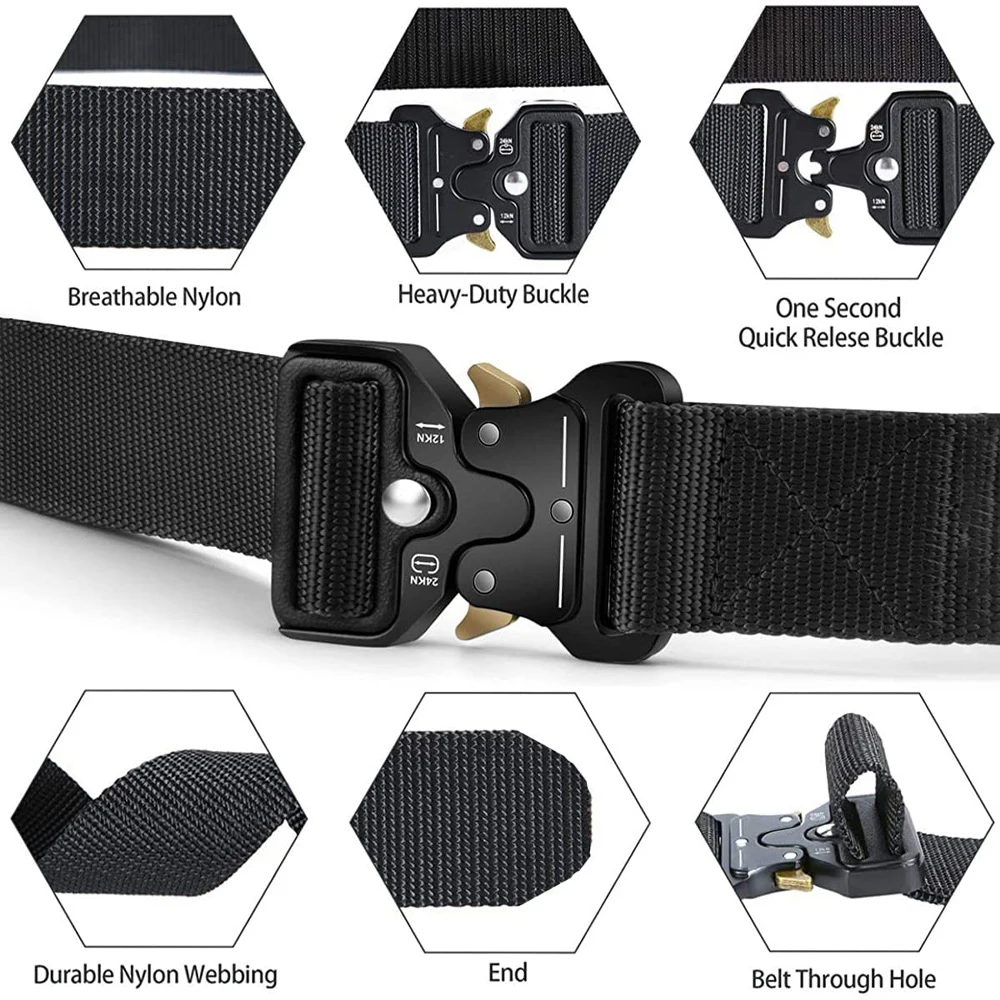2PCS - Men's Tactical Belt, Ar - Battle Rope Heavy บทวิจารณ์และราคา