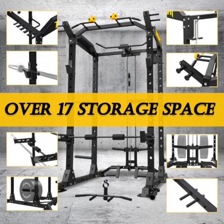 2024 Upgraded T2 Power Cage Mu - Home Gym Weights บทวิจารณ์และราคา