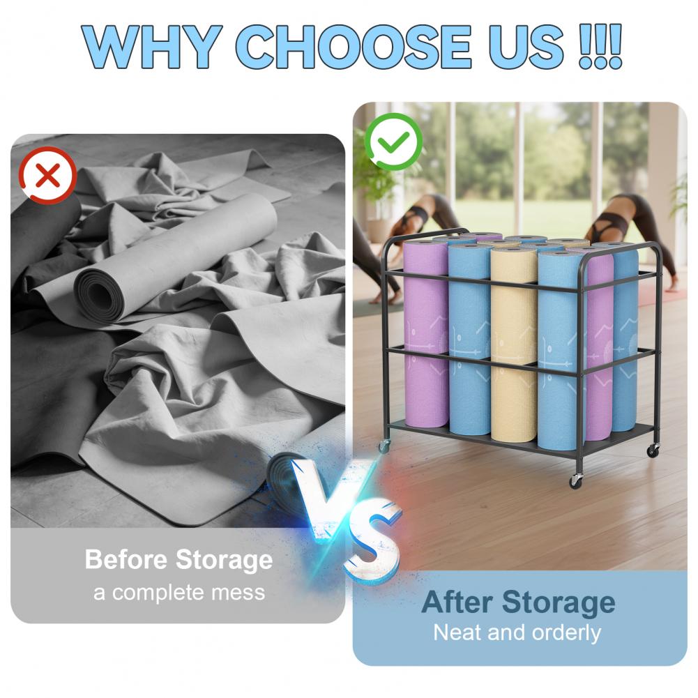 Home Gym Workout Equipment Sto - Home Gym Yoga Mat Storage บทวิจารณ์และราคา