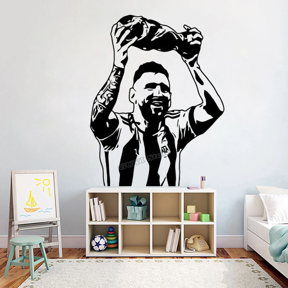 Messi Wall Sticker Vinyl Decal - Home Gym Aesthetic บทวิจารณ์และราคา