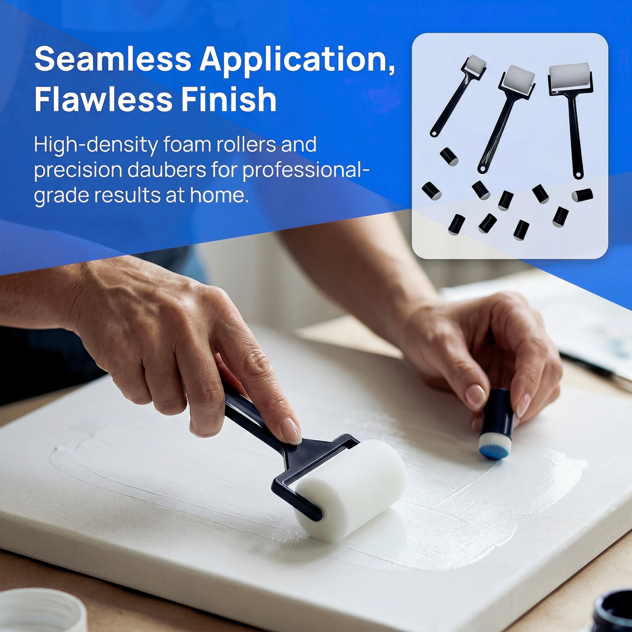 13Pcs Sponge Roller & Finger D - Foam Roller High Density บทวิจารณ์และราคา