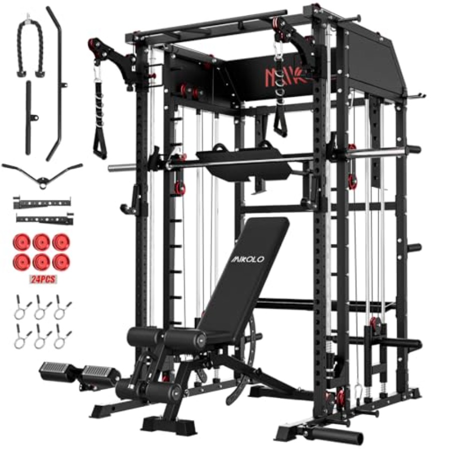 Home gym Smith machine: steel, - Home Gym Machine บทวิจารณ์และราคา