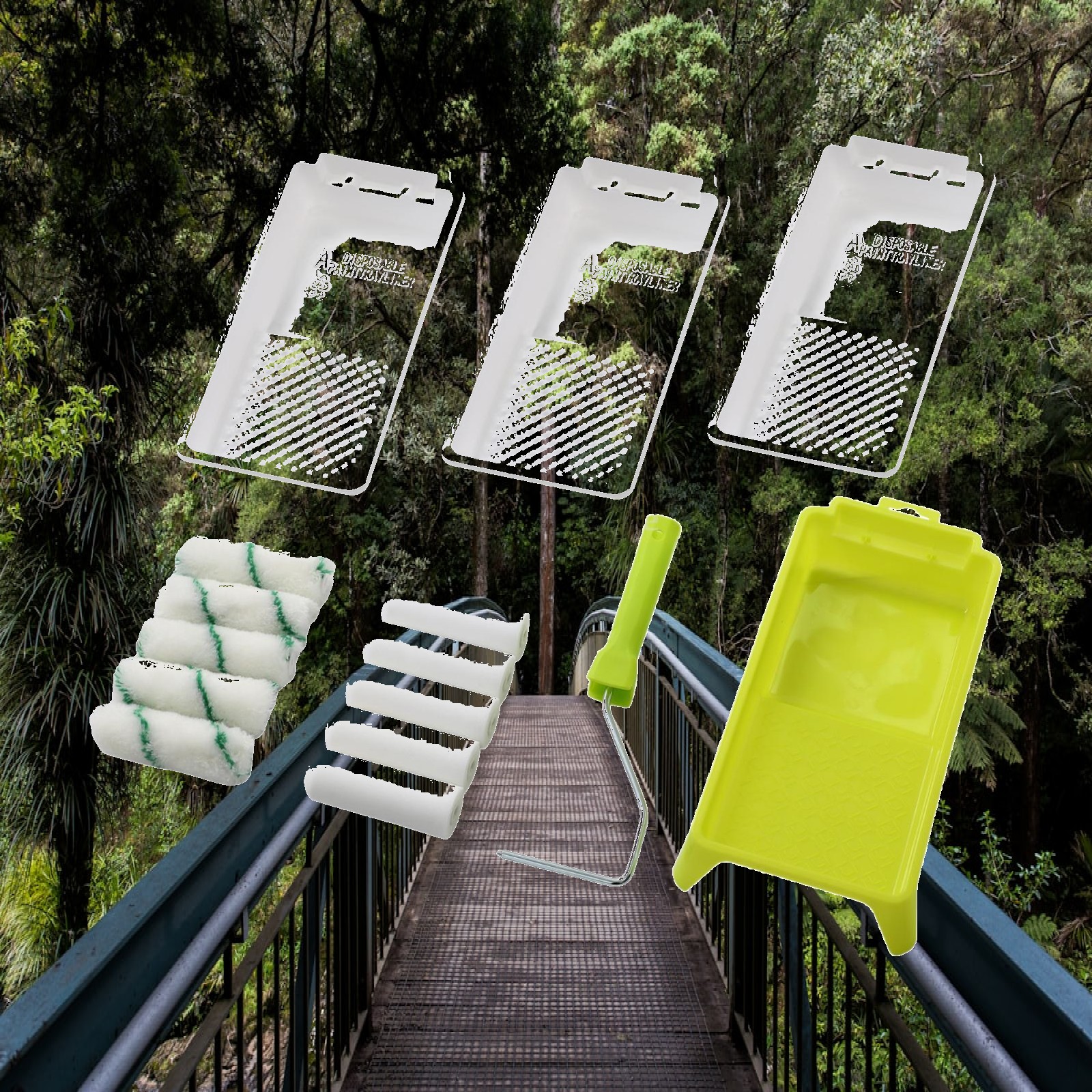 Paint Roller with Frame, Tray, - Foam Roller High Density บทวิจารณ์และราคา