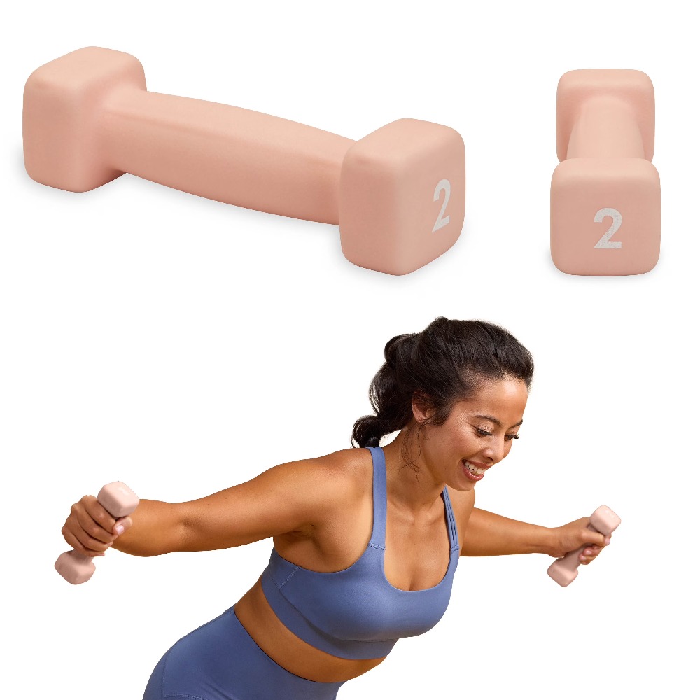 Neoprene Coated 2 Pound Dumbbe - Home Gym Weights บทวิจารณ์และราคา