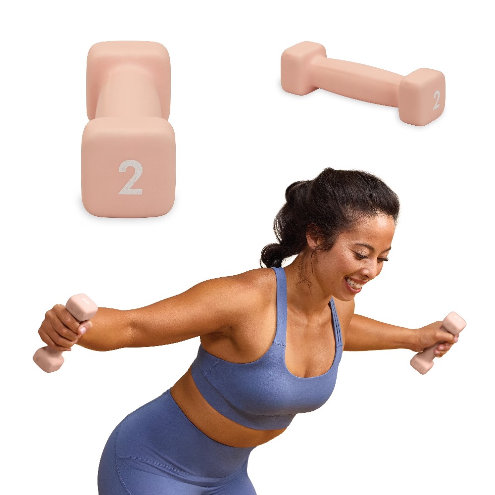 Neoprene Coated 2 Pound Dumbbe - Home Gym Weights บทวิจารณ์และราคา