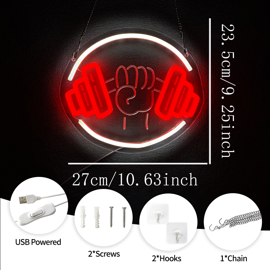No Pain No Gain Neon Sign for  - Home Gym Aesthetic บทวิจารณ์และราคา