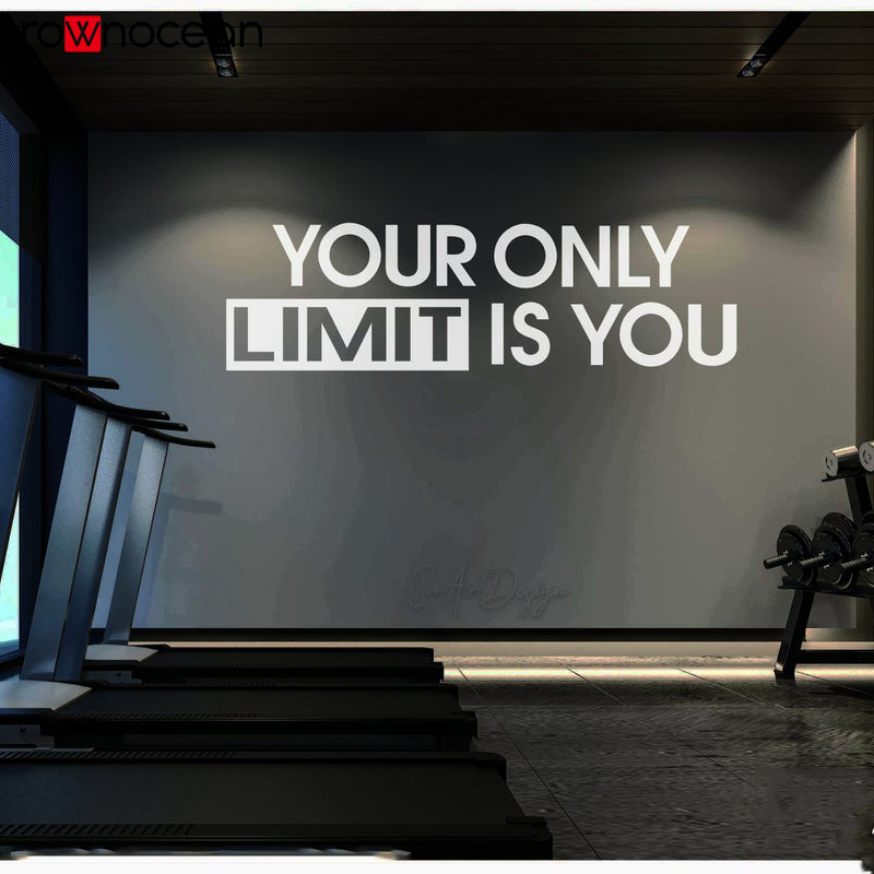 Your only limit is you - Wall  - Home Gym Aesthetic บทวิจารณ์และราคา